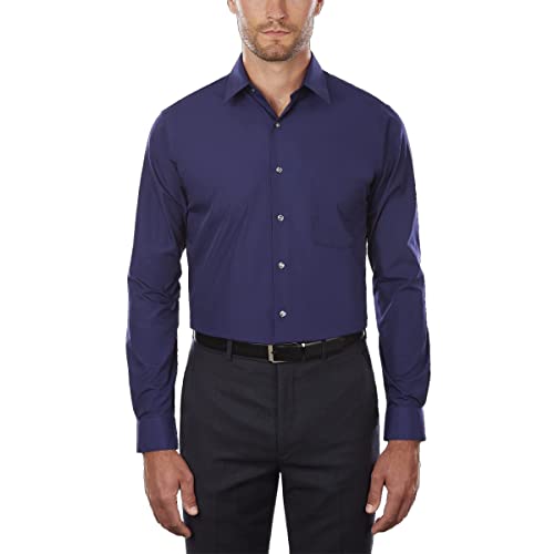 Van Heusen - Camicia da uomo Blu persiano 42 cm Collo 91 cm- 94 cm Manica
