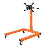 EliteEdge 1300 LBS Engine Stand,Heavy Duty Foldable Rotating Engine Stand with 360-Degree Rotating Head,4 -Adjustable Arms & 4-Casters,for Vehicle Maintenance and Auto Repair