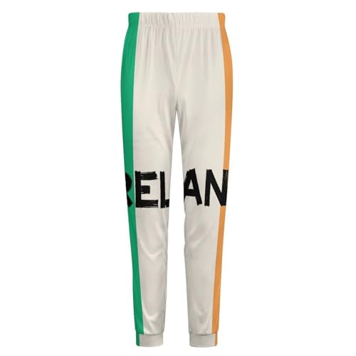 Vintage Ireland Irish Flag Breathable Mens Pajama Pants Lounge Sleep PJ Bottoms Sleepwear Jogger4