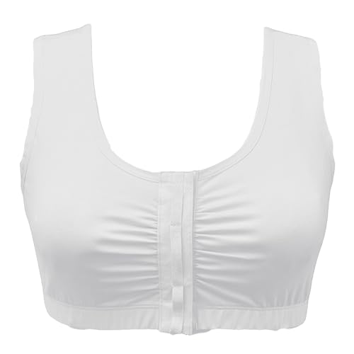 Image of Adaptive Cotton Bra - Easy On Front Closure, Wide Straps,Elastic Underband
