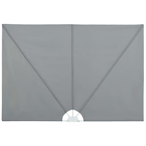 Eleganz Scomparti laterali pieghevoli in tessuto e acciaio – grigio 400 × 200 cm – Ombra per giardino, balcone e terrazza – Leggero, stabile e resistente alle intemperie