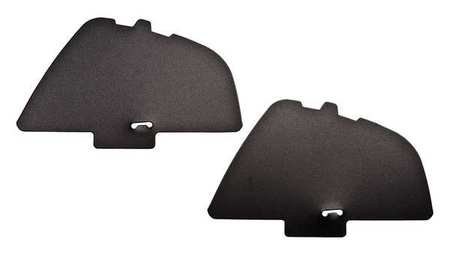 Side Window Covers, Nylon, Blk, PK2