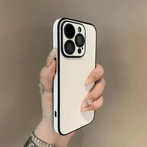 Coque iPhone 15 Pro Max mate blanche anti-choc et anti-trace