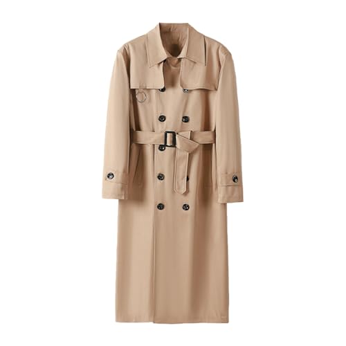 Trench homme long kaki XL pour rester élégant sous le vent d'automne