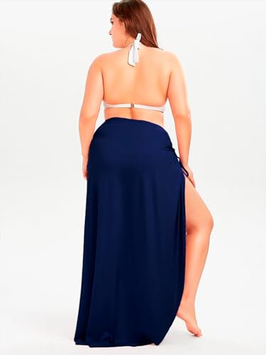 Saída de Praia Longa Canga de amarrar Vestido Alcinha Varias Amarrações Modela o Corpo (GG (Tam. 42-