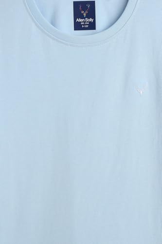 Image of Allen Solly Boys' Crew Neck T-Shirt | Stag Logo | Cotton | Regular Fit | Everyday Kids Casual Wear