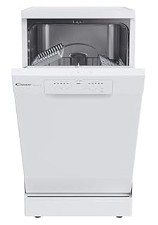 Candy Brava CDPH 2L1049W Lavastoviglie Slim, 10 Coperti, 5 Programmi, Ciclo Rapido, Partenza Ritardata, Classe E, 45x58x82 cm, Bianco