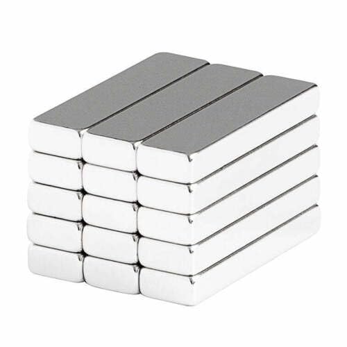 1 x 1/4 x 1/8 Inch Neodymium Rare Earth Bar Magnets N52 (15 Pack)