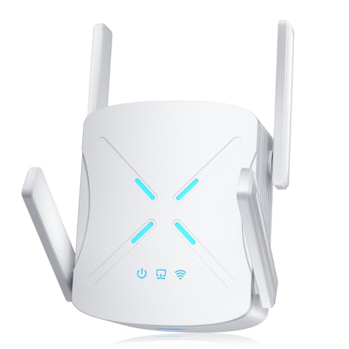 2026 WiFi Extender Signal Booster, 10X Faster WiFi 6 Extender, 18899 sq.ft. Internet Repeater for Home, Dual-Band Network Extender, Wireless Router Signal Amplifier w/Gigabit Ethernet Port, Easy Setup