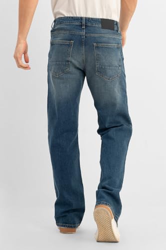Image of SNITCH Men Jeans | Bootcut Fit with Relaxed Thigh & Clean Look | Stretchable Cotton Blend Denim for Casual Wear, College & Street Style | Machine Washable