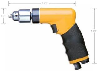 Nova Pneumatic 3200 RPM Compact Pistol Grip Drill w/Keyless Chuck