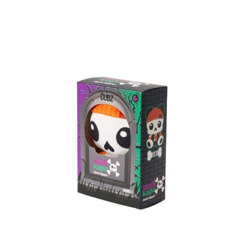 Image of Dead Dapper 6 Inch Skeleton Plush, Cubz- Creepy-Cute Collectible | Series 1, Collect All 6, Window Display Box for Shelf or Desk, Character Tag with Name & Story, Soft & Spooky, Gift Ages 6+