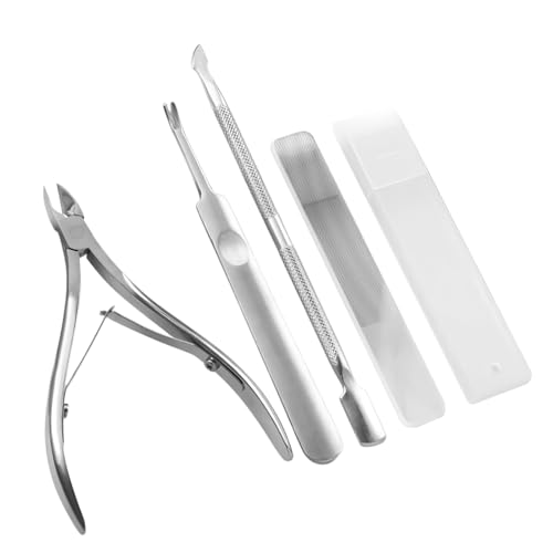 Doyime 爪切り ニッパー 4点セット 巻き爪用ツメキリ 厚い爪 変形爪 陥入爪 巻き爪に最適 爪やすり ゾンデ付き 高硬度ステンレス
