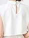 Eyibenlilan Women’s Detachable Dickey Collar – Classic Faux Half Shirt Insert Blouse Collar for Girls & Ladies(White)