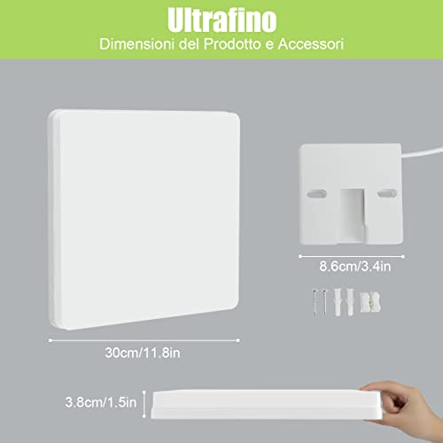 Miniatura 3 de Philonext Plafón Led Techo 48w, Lámpara De Techo Led Luz Blanca Fria 6500k, 5000lm Plafones Led Cuadrado Para Cocina, Dormitorio, Balcón, Pasillo, Comedor Cuadrado