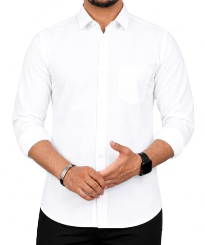 Image of CB-COLEBROOK Men's Casual, Regular Fit, Solid Colour, Lightweight, Button Down, Casual Wear, Shirt with Pocket. Suitable for Office & Casual Use