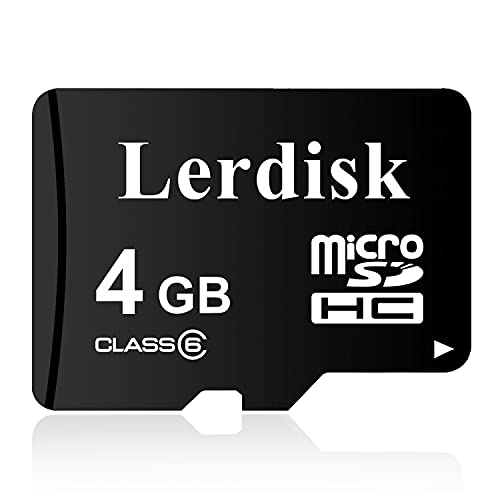 Lerdisk Factory Wholesale Micro SD Card 4GB in Bulk Micro SDHC Class 6 Produced by Authorized Licencee (4GB Class 6)