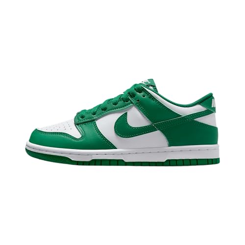 Nike Dunk Low Big Kids' Shoes (FB9109-114, White/Malachite) Size 3.5