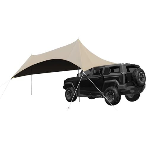 ZKBDBWTR Toldo Furgoneta Camper, Avance Furgoneta, Toldo para Auto con Protección Solar UPF 50+, para 10-12 Personas, Carpa para Exteriores para Playa, Camping