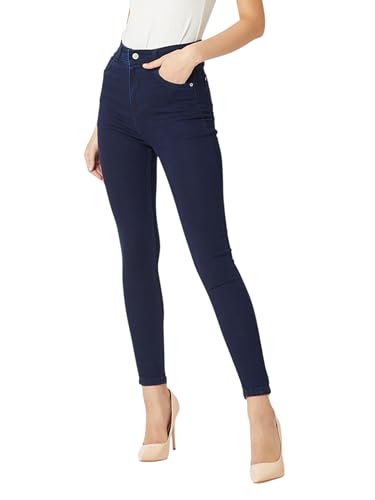 Image of Miss Chase Women's Skinny Fit High Rise Regular Length Denim Stretchable Jeans
