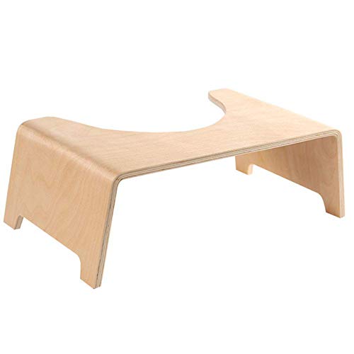 TOPLDSM Badezimmer-Toilettenhocker - Massivholz-Finish, 16 cm hoch Cover