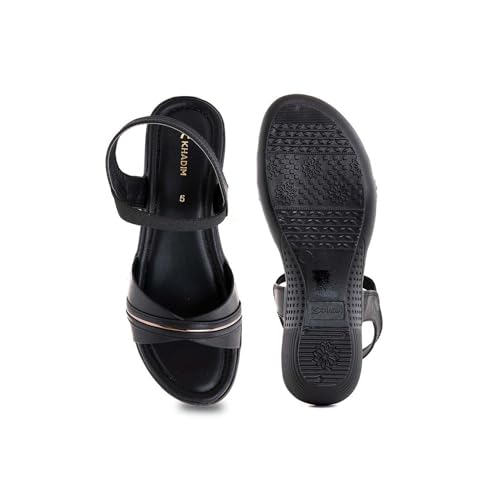 Image of Khadim's 6511296 Lightweight Durable Extra Soft Trendy Premium Stylish Casual Slingback Heels For Women