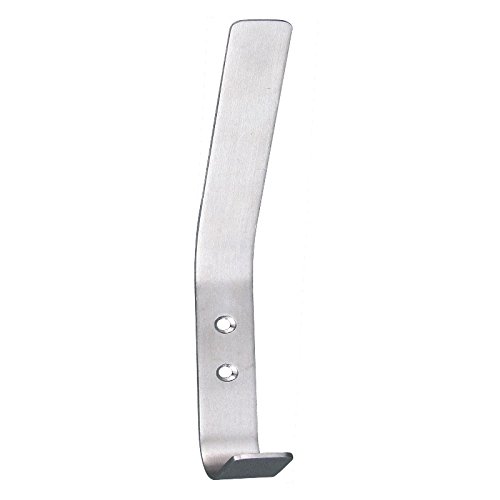 Hat and Coat Hook in Satin Stainless Steel from EUROART