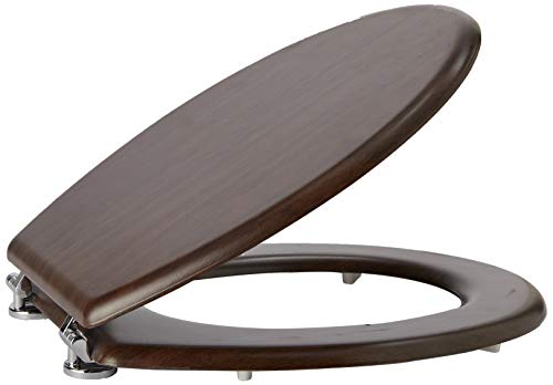 Feridras 183004-B Copriwater, Legno, Noce, 5X37X45 Cm - 3