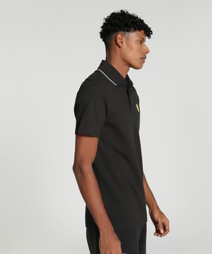 Puma Men's Solid Regular Fit T-Shirt (623801_Black