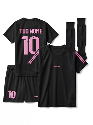 ZUMEL Maglia da Calcio per Bambini Personalizzata con Nome e...