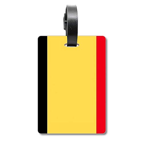 Étiquette bagage drapeau Belgique de qualité supérieure pour voyage chic