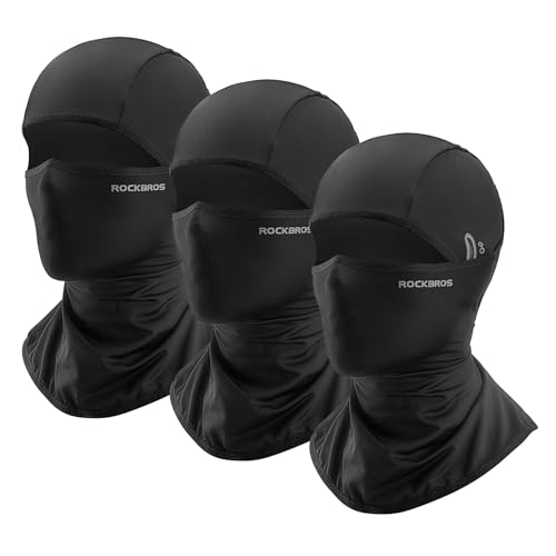 ROCKBROS Cooling Balaclava Face Mask with Glasses Holes Summ...