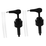 Alipis 2 Stück Soßenpumpenspender mit Quetschdüse für Austernsauce Ketchup und Gewürze für Küche und Präzise Dosierung