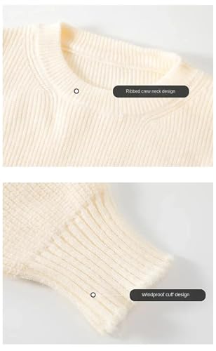 Men's Knit Sweater Crew Neck Long Sleeve Casual Pullover Solid Color Warm Fall Winter Fashion Top4