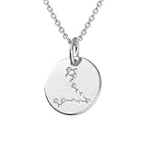 Chaîne en argent sterling 925 massif. Longueur approximative : 45,7 cm.