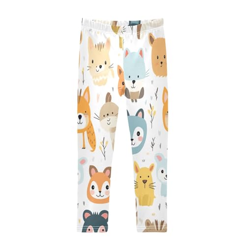 Toddler Girls Leggings Printed Yoga Pants Leggings Animals Lion One for Kids