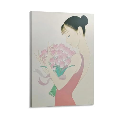 鶴田一郎 美しい浮世絵 ポスター18 ウォールアート 部屋飾り 絵画 ベッドルーム リビング 壁の絵12x18inch(30x45cm)