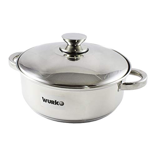 Cacerola Inoxidable Semiabombada Kora 16 Cm En Oferta Wurko 21948 - Cacerola Inox 16 Cm