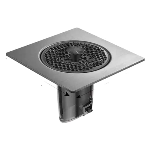 Grille de douche carrée inox 304 finition brossée haute résistance