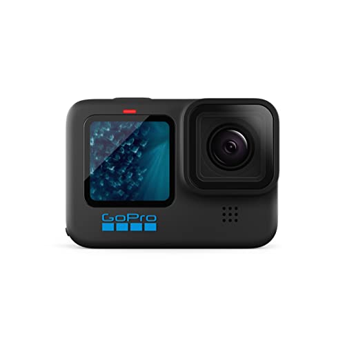 GoPro HERO11 Black - Waterproof Action Camera with 5.3K60 Ultra HD Video, 27MP Photos, 1/1.9' Image Sensor, Live Streaming, Webcam, Stabilization