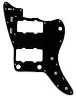 Product name: Fender American Vintage 62 Jazzmaster Guitar PickGuard for jazzmaster guitar replacement Material: Pickguard, made of 1 ply Celluloid and 3 ply PVC material. All materials are environmentally friendly, thermostability, no smell. Anti-sc...