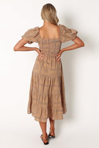 Petal & Pup Women's Soliel Puff Sleeve Midi Dress3