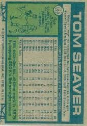 1977 Topps Baseball Card #150 Tom Seaver