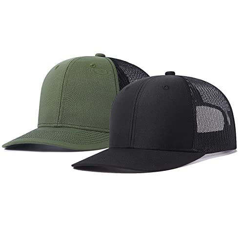 Casquette de baseball avec patch autocollant pour gravure laser lot de 2 trucker réglables
