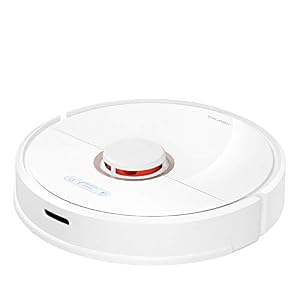 Xiaomi Aspirateur connecté Blanc, Roborock S6 Robot Aspirateur-Balayage et Nettoyage-Auto-Recharge Contrôle Intelligent Planifié-Aspiration : 2000 Pa-Batterie : 150 min (aspirateur /serpillère)