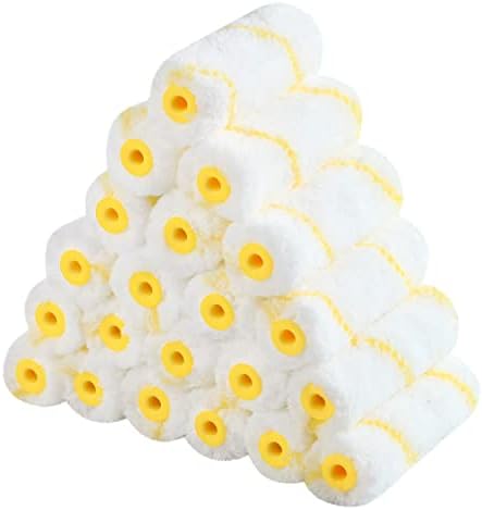 Bates- Paint Roller Covers, 4" Roller Covers, Pack of 24, Covers for Paint Rollers, Naps for Paint Roller Brush, Small Roller Nap, House Painting Supplies, Covers for Roller Frame and Paint Roller Kit