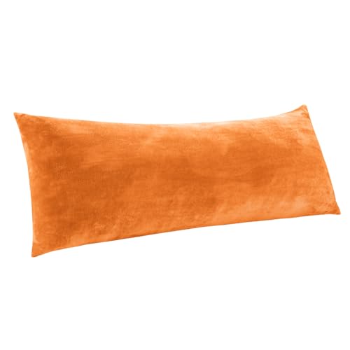 Image of BEDELITE Body Pillow Cover with Zipper, Burnt Orange, 20x54 Inch, 1 Pack