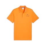 PUMA Men's McLaren Racing Small Logo Polo, Papaya SS26, Large Mclaren Small Logo Polo