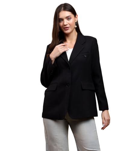 Image of KOTTY Womens Cotton Blend Standard Length Elegant Style Coat - Classic Style with Modern Detailing