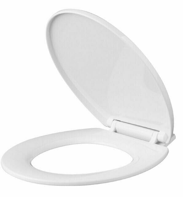 HomeVibeComfort Plastic Toilet Seat: Durable, Easy-to-Install, and Comfortable for Every Bathroom